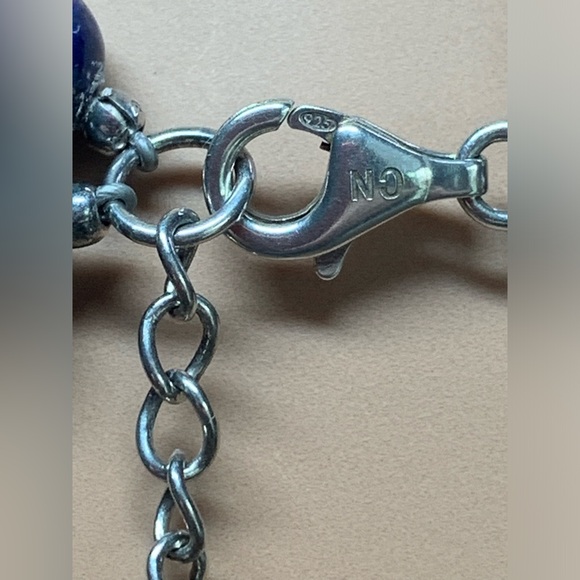 Silpada Rare “INDIGO FOR IT” Sterling & Natural Lapis Lazuli 2-Strand Necklace - Picture 13 of 14